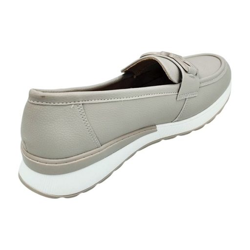 Dahlia trendi női loafer cipő taupe