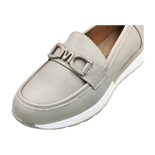 Dahlia trendi női loafer cipő taupe