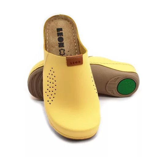 930 LEON Egészségügyi klumpa zselés bőr I sárga