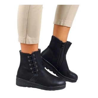 BELLA BOOTS telitalpú bélelt női bokacsizma BELLA BOOTS telitalpú bélelt női bokacsizma
