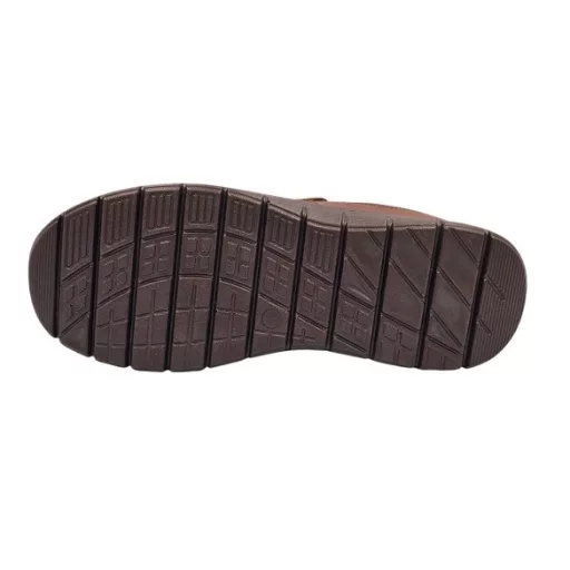 ComJeans tépőzáras férfi utcai cipő bőr talpbetéttel barna