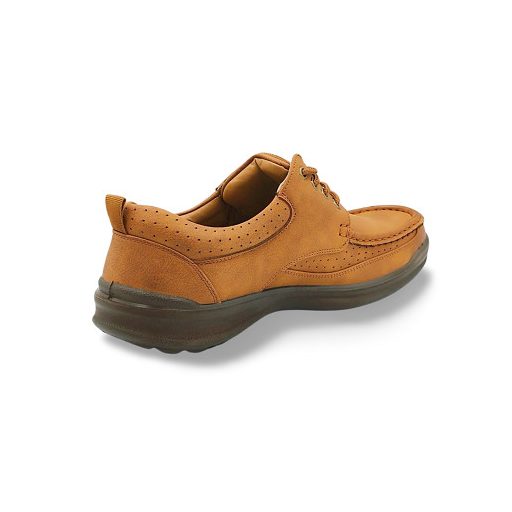 ComJeans fűzős férfi félcipő bőr talpbetéttel camel