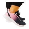 APOLLO fekete/pink színátmenetes könnyű női sportcipő
