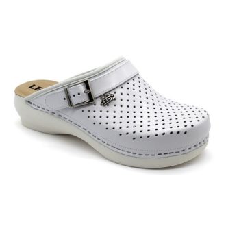   PU 101 LEON sarokhoz húzható pántos női gyógyklumpa fehér