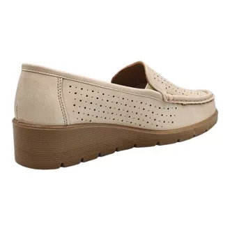 SPRING STAR FLOWER beige női mokaszin 
