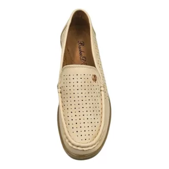 SPRING STAR FLOWER beige női mokaszin 