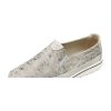Silver Beauty batikolt kollekció fehér ezüst női slip-on cipő