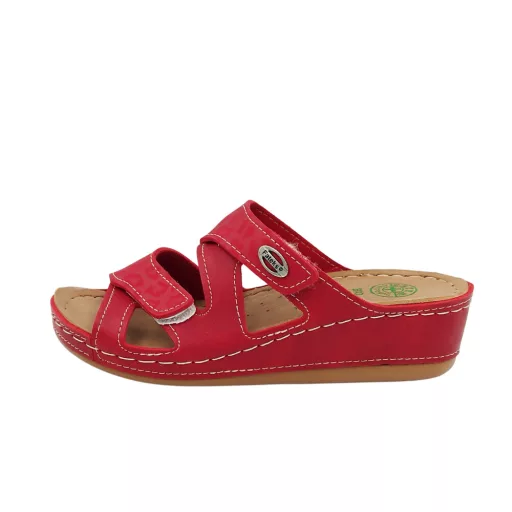 Anatomic biokomfort papucs dupla tépőzárral piros 