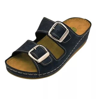 Anatomic biokomfort papucs dupla csatos fekete