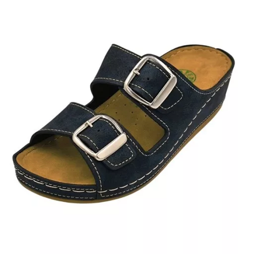 Anatomic biokomfort papucs dupla csatos fekete