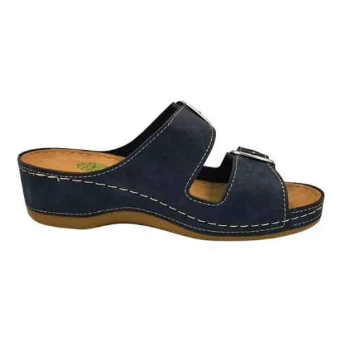 Anatomic biokomfort papucs dupla csatos fekete