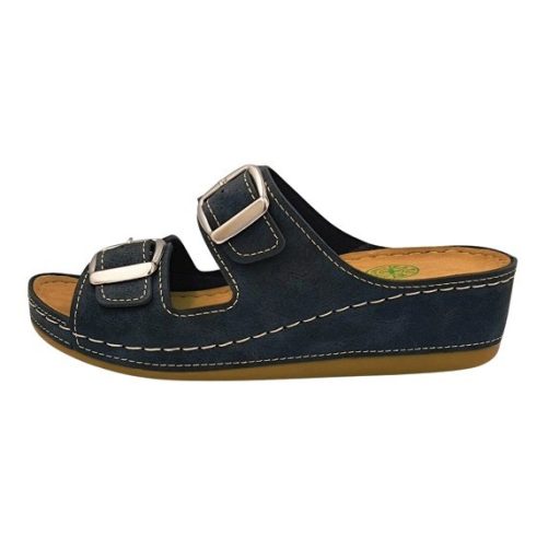 Anatomic biokomfort papucs dupla csatos fekete