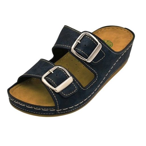 Anatomic biokomfort papucs dupla csatos fekete