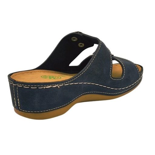 Anatomic biokomfort papucs dupla csatos fekete