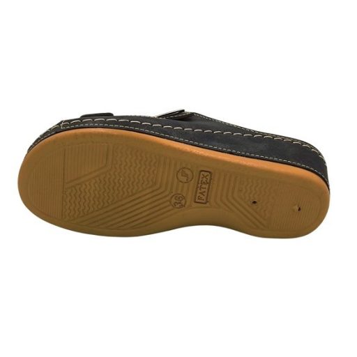 Anatomic biokomfort papucs dupla csatos fekete