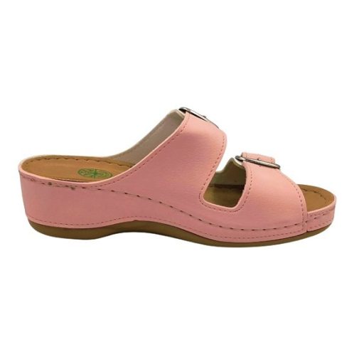 Anatomic biokomfort papucs dupla csatos rózsaszín