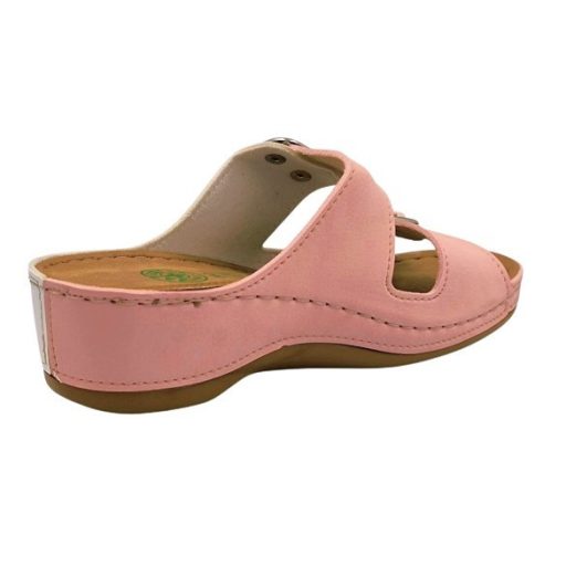 Anatomic biokomfort papucs dupla csatos rózsaszín