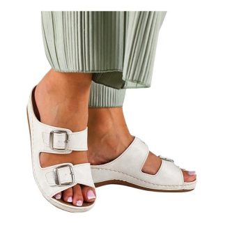 Anatomic biokomfort papucs dupla csatos fehér