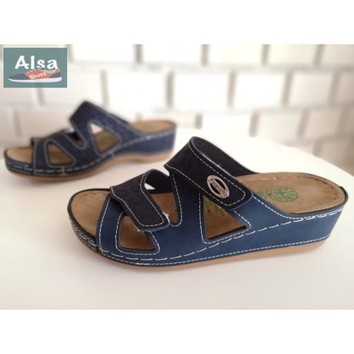 Anatomic biokomfort papucs dupla tépőzárral kék 