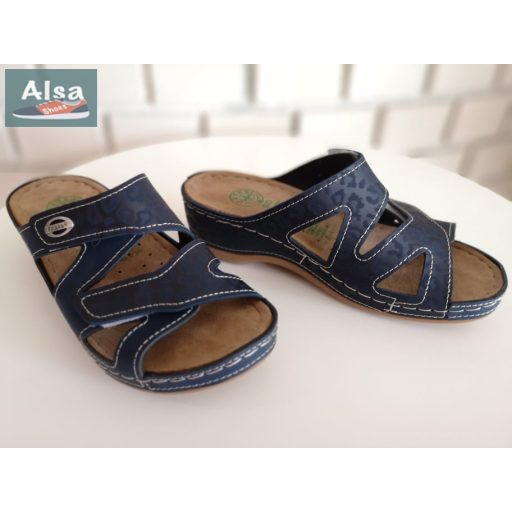 Anatomic biokomfort papucs dupla tépőzárral kék 