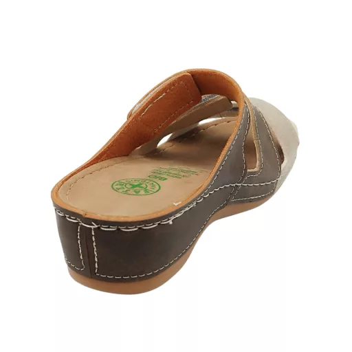 Anatomic biokomfort papucs tripla  tépőzárral  barna