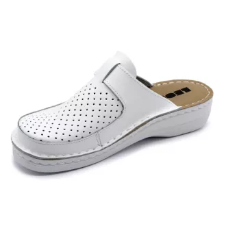  V263 LEON állítható szellős női bőr gyógyklumpa fehér